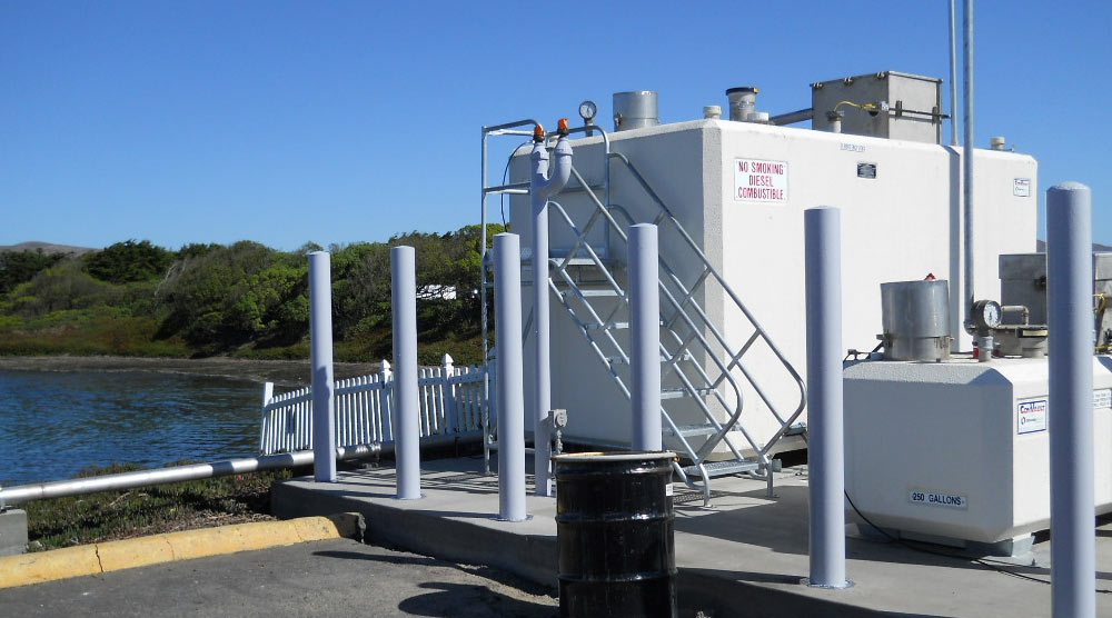 AST Installation at Bodega Bay, CA